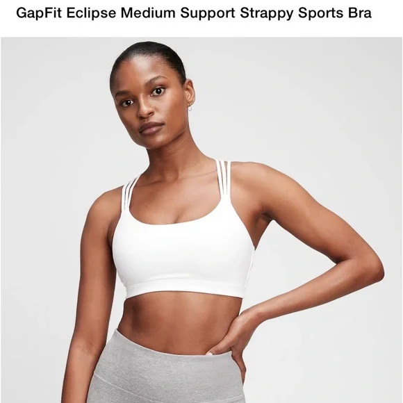NWT GAP Fit Eclipse Sports Bra. NAVY XL - Picture 5 of 7